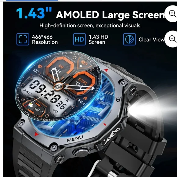 Military Smartwatch For Men - Picture 6 of 7